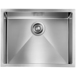 Lavello da Incasso 1 Vasca 57 x 45 cm Sottotop Acciaio Inox Satinato FILORAGGIATO CM 012008.X0.01.2018 - 012008XCSSP