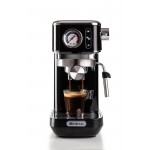 Ariete 1381/32 Macchina da caffè con manometro compatibile con caffè in polvere e cialde ESE 1300 W Dispositivo Cappuccino Nero