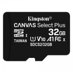 Scheda di memoria MicroSD 32GB CANVAS SELECT PLUS Black Kingston SDCS2
