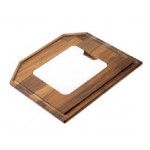 Tagliere in legno iroko con inserto PE mm 330 x 390 per lavello CM 094071 XXXXX