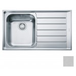 Lavello da Incasso 1 Vasca con Gocciolatoio a Destra Inox Microdekor NET 611 86 x 51 cm Franke 101.0040.739 - 85859602