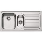 Lavello da Incasso 2 Vasche con Gocciolatoio Destro Inox Radar RRX 651 Franke 101.0053.244 - 85862942