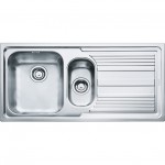 Lavello da Incasso 2 Vasche con Gocciolatoio  a Destra Inox Logica Line LLX 651 100 x 50 Franke 101.0085.810 - 85863882