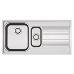 Lavello da Incasso 2 Vasche  con Gocciolatoio a Destra Inox Rapid RPX 651 Franke 101.0358.072