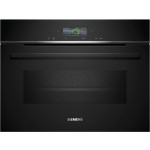 Siemens CM724G1B1 iQ700 Forno da Incasso Multifunzione Compatto Combinato Microonde Nero 