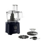 Moulinex FP242810 Robot da Cucina Multifunzione Capacità 2.4 Litri Potenza 800 Watt 2 Velocità colore Nero 