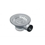 Piletta di scarico 3 1/2" con tappo e troppopieno per lavello Franke 112.0049.409