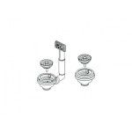 Accessorio per lavelli Piletta 2 vie Basket 3'' con tappo troppo pieno Franke 112.0059.989