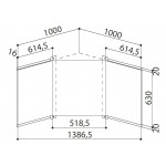 Kit Fondale Inox per cappe Angolo Faber 112.0157.274