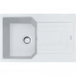 Lavello da Incasso Fragranite 1 Vasca con Gocciolatoio Reversibile 78 x 50 cm Bianco Serie Urban Franke UBG 611-78 - 114.0686.751