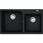 Lavello da Incasso Fragranite 2 Vasche 86 x 50 cm Nero Serie Urban Franke UBG 620-86 - 114.0686.775