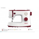 Necchi K417A Macchina da Cucire Elettrica Automatica 17 Punti 4 Tempi colore Rosso Bianco