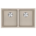 Lavello da Incasso Fragranite 2 Vasche Sottotop 753 x 433 mm Maris Sahara Franke MRG 120-35-35 - 125.0686.736 - Sostituisce il 135.0665.826