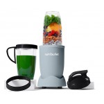 NutriBullet NB907MASL Blender Frullatore con Bicchiere Capacità 0.9 Litri Potenza 900 Watt con Caraffa da 700 ml e Coperchi Azzurro 