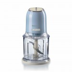 Ariete 438 Tritatutto Vintage  Chopper e Tritaghiaccio 2 velocità - 4 lame in Acciaio Inox - 400 W - Celeste - Tazza graduata da 600ml