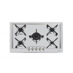 Foster 7610032 Piano Cottura da Incasso a Gas 79 cm 5 Fuochi Acciaio Griglie singole in Ghisa Serie KS 7610 032