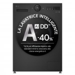 LG Serie X7 F4X7013TBB Lavatrice Carica Frontale Libera installazione 13 kg Classe A-40% 1400 giri/min. Next AI DD Easy Circle Control Wi-Fi  AI Wash  Funzione Vapore TurboWash Black Nera