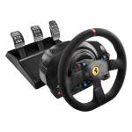 Volante e pedaliera simulatore guida FERRARI T300 Integral Racing Wheel Alcantara Edition Black e Red Thrustmaster 4160652