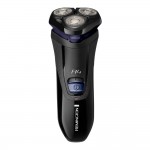 Remington R4002 R4 Style Series Rotary Shaver Rasoio Elettrico a Testine Rotanti - Lame Flessibioli a Doppia Traccia - Styler per Barba Nero