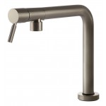Foster 8524100 Miscelatore da cucina monocomando Sottofinestra Acciaio Inox Satinato con canna girevole a scomparsa Margot 8524 100