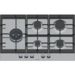 Siemens IQ500 EC7A5SI90 Piano cottura da Incasso 75 cm 5 Fuochi gas Acciaio Inox stepFlame griglie in ghisa