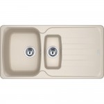 Lavello da Incasso 1 Vasca e vaschetta con Gocciolatoio Reversibile Fragranite Franke AZG 651 3 1/2 WWK REV Sahara 97 cm 114.0490.272