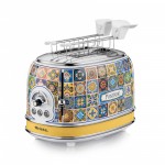 Ariete 155 Tostapane Positano 810W 2 fette 6 livelli di doratura -  Vassoio raccogli briciole - Funzione defrost - Espulsione automatica