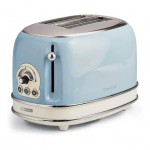 Ariete 155 Tostapane Vintage 2 fette di pane - senza pinze - 6 livelli di tostatura - 810 Watt - Linea Vintage - Celeste