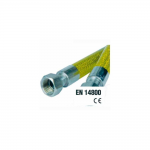Tubo gas Flessibile Certificato L. 1,5m 1/2"M F VALGAS0027MF Idro Bric