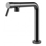 Foster 8524006 Miscelatore da cucina monocomando Sottofinestra PVD Colorazione Gun metal con canna girevole a scomparsa Margot 8524 006