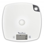 Moulinex BN1000 Optiss Bilancia da Cucina Elettronica Schermo LCD Funzione Liquid Bianco