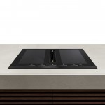 Airforce Innova Artis Pro 83 F Piano Cottura Incasso ad Induzione con Cappa Integrata 83 cm Versione Filtrante 4 Zone Bridge Nero - CCINN8307