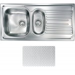 Lavello da Incasso 1 Vasca e vaschetta con gocciolatoio a Destra 100 x 50 cm Sopratop Acciaio Inox antigraffio CM ATLANTIC 010395.S1.01.2018 - 010395 SCSSP