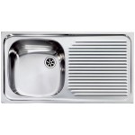 Lavello da Incasso 1 Vasca con gocciolatoio a Destra 79 x 42 cm Sopratop Acciaio Inox satinato CM AURORA 011011.S1.01.2016 - 011011 SCSSX