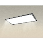 Baraldi FLEXIA FLAT Inox Cappa a Soffitto 120 x 60 cm cirnice Inox con vetro -  01FLEIN0120ST80