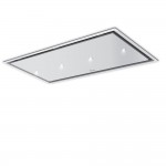 Baraldi GEA FLAT bianca Cappa a Soffitto 90 x 60 cm Bianca con vetro Bianco -  01GEAFL090WHSP80