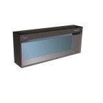Baraldi STATION Cappa a Isola con Installazione su Top 90 x 18 cm Nero 01STAIS090BL13