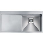 Lavello da Incasso 1 Vasca a Destra con Gocciolatoio 100 x 50 cm Slim Acciaio Inox Satinato  BATÌK CM 012036.D2.01.2033 - 012036DCSSP