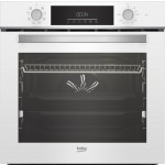 Forno da Incasso Multifunzione Elettrico 60 cm 8 funzioni Classe A Finitura Cristallo bianco e Acciaio inox Serie b300 Linea Look Beko BBIM14300WMS