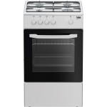 Beko CSG42001FW Cucina Libera Installazione 50 x 50 cm 4 Fuochi Gas con Forno a Gas Bianca Coperchio in metallo