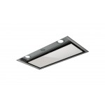 Cappa Incasso 90 cm Acciaio Inox e Vetro Bianco Elica BOXIN PLUS IXGL/A/90 - PRF0097796A