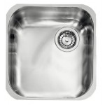 Lavello da Incasso 1 Vasca Monovasca 34 x 40 cm Sottotop Acciaio Inox satinato Piletta a Destra CM CINZIA SOTTOTOP 01195E.D0.01.2016 - 01195E DCSSX