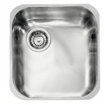 Lavello da Incasso 1 Vasca Monovasca 34 x 40 cm Sottotop Acciaio Inox satinato Piletta a Sinistra CM CINZIA SOTTOTOP 01195E.S0.01.2016 - 01195E SCSSX