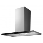 Cappa a Parete 80 cm Acciaio Inox e Vetro Nero ELICA GALAXY BLIX/A/80 PRF0008948B