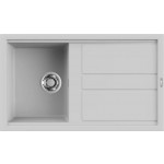Elleci Best 400 LKB40088 Lavello 1 vasca con gocciolatoio Reversibile Sopratop 86 x 51 cm finitura Keratek Cloud 88