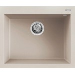Elleci Quadra 110 LGQ11039 Lavello da Incasso 1 vasca Monovasca Sopratop 61 x 50 cm finitura Granitek Bianco Soft 39