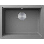 Elleci Time Undermount UM 105 LG213048BSO Lavello da Incasso 1 Vasca Sottotop - Sopratop Monovasca 550 x 435 mm finitura Granitek Matt Cemento 48