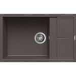 Elleci Unico 310 LKU31087 Lavello 1 vasca con gocciolatoio  Reversibile Sopratop 78 x 50 cm finitura Keratek Cocoa 87