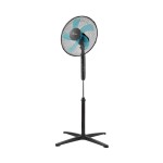 Ardes AR5ST40PNR Ventilatore a Piantana da Terra 5 Pale Diametro 40 cm Auto Oscillante 3 Velocità con Timer e Telecomando colore Nero