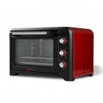Girmi FE42 Fornetto Forno Elettrico Ventilato 42 Litri 2000 W - Ventilazione -  Luce interna - Griglia Inox - Grill - Rosso / Nero